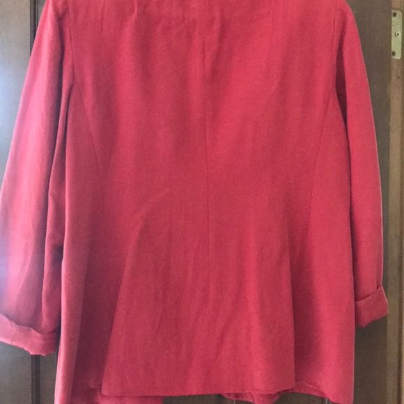 JONES NEW YORK SILK LINEN BLAZER - Picture 4 of 4